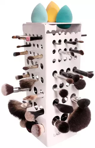Сушилка для кистей Lash Brow Premium White, на 66 кистей, белая — фото 2