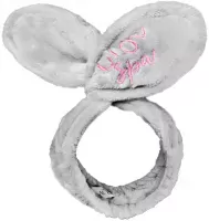 GLOV - GREY HANDBAG BUNNY EARS - Szara kosmetyczna opaska na włosy