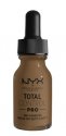NYX Professional Makeup - TOTAL CONTROL PRO - DROP FOUNDATION - Podkład do twarzy w kropelkach - 13 ml - 18 - DEEP SABLE - 18 - DEEP SABLE