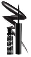NYX Professional Makeup - Epic Wear Mettalic - Eye & Body Liquid Liner - Wodoodporny, metaliczny liner do oczu i ciała - 3,5 ml - 01 - BLACK METAL - 01 - BLACK METAL