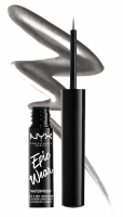 NYX Professional Makeup - Epic Wear Mettalic - Eye & Body Liquid Liner - Wodoodporny, metaliczny liner do oczu i ciała - 3,5 ml - 02 - GUNMETAL - 02 - GUNMETAL