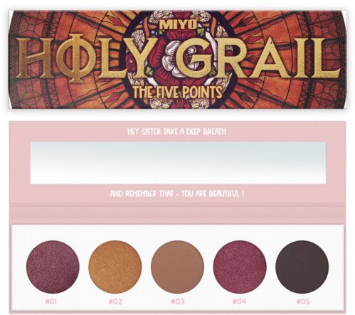 MIYO - FIVE POINTS EYESHADOW PALETTE - 5 Eyeshadows - 16 - HOLY GRAIL