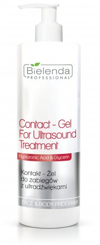 Bielenda Professional - Contact - Gel For Ultrasound Treatment - Kontakt - Żel do zabiegów z ultradźwiękami - 500 g