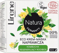 Lirene - Natura Fermenty - Eco krem maska naprawcza - Kombucha i Rooibos - Noc - 50 ml