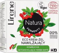 Lirene - Natura Fermenty - Eco krem żel nawilżający - Kombucha i Yerba Mate - Dzień/Noc - 50 ml