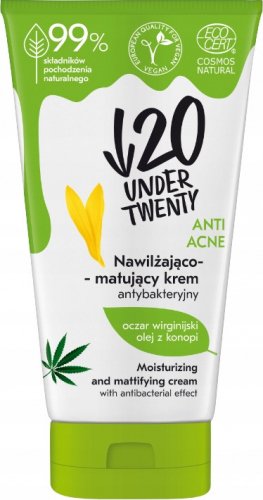 UNDER TWENTY - ANTI ACNE Moisturizing and Mattifying Cream - Nawilżająco-matujący krem antybakteryjny - 50 ml