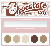 MIYO - FIVE POINTS - COLOR BOX EDITION - A palette of 5 eye shadows - 22 - SWEET AS CHOCOLATE CITY - 22 - SWEET AS CHOCOLATE CITY