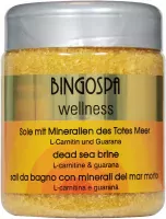 BINGOSPA - Wellness - Dead Sea Brine - Solanka z Morza Martwego z L-karnityną i guaraną - 550 g