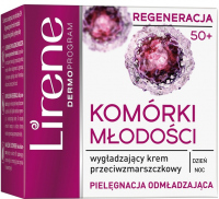 Lirene - KOMÓRKI MŁODOŚCI - Wygładzający krem przeciwzmarszczkowy 50+ - Dzień/Noc - 50 ml