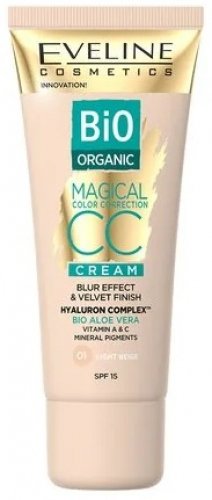 Eveline Cosmetics - Bio Organic - MAGICAL CC CREAM - Krem koloryzujący CC z mineralnymi pigmentami - 30 ml