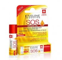 Eveline Cosmetics - SOS ARGAN OIL - NOURISHING AND REGENERATING LIP BALM - Odżywczo-regenerujący balsam do ust w sztyfcie - SPF10 - Classic