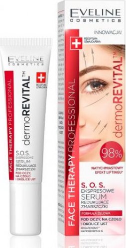 Eveline Cosmetics - Face Therapy Professional - DermoRevital - S.O.S. Ekspresowe serum redukujące zmarszczki - 15 ml