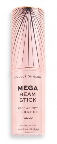 MAKEUP REVOLUTION - MEGA BEAM STICK - FACE & BODY HIGHLIGHTER - Rozświetlacz do twarzy i ciała w sztyfcie - Gold