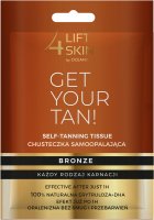 Lift4Skin - GET YOUR TAN! Self-Tanning Tissue - Chusteczka samoopalająca do twarzy i ciała - Bronze - 1 sztuka