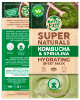 Earth Kiss - Super Naturals - Hydrating Sheet Mask - Moisturizing Sheet Mask - Kombucha & Spirulina