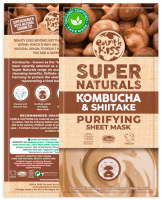 Earth Kiss - Super Naturals - Purifying Sheet Mask - Cleansing Sheet Mask - Kombucha & Shiitake Mushrooms