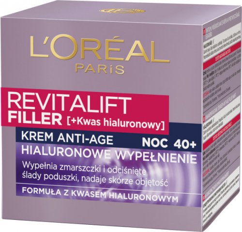 L'Oréal - REVITALIFT FILLER [HA] - Anti-age night cream with hyaluronic acid
