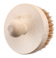 LULLALOVE - Ostra, okrągła szczotka do masażu ciała - Włókno kokosowe
