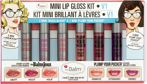 THE BALM - MINI LIP GLOSS KIT - Zestaw 6 mini błyszczyków do ust - V1