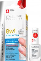 Eveline Cosmetics - NAIL THERAPY PROFFESSIONAL 8in1 Total Action - Skoncentrowana odżywka do paznokci 8w1