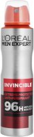 L'Oréal - MEN EXPERT - INVINCIBLE DEODORANT 96H - Deodorant / Antiperspirant spray for men 96H - 150 ml