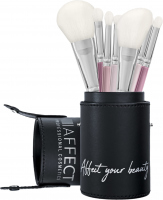 AFFECT - 7 Piece Makeup Brush Set With Tube - Zestaw 7 pędzli do makijażu z tubą - KM00T
