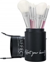AFFECT - 7 Piece Makeup Brush Set With Tube - Set of 7 makeup brushes with a tube - KM00T