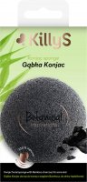 KillyS - Konjac Sponge - Natural face cleansing sponge with bamboo charcoal - ACNE SKIN