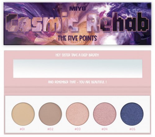 MIYO - FIVE POINTS EYESHADOW PALETTE - 5 Eyeshadows - 20 - COSMIC REHAB