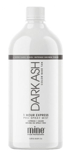 MineTan - DARK ASH - Pro Spray Mist - Spray tanning fluid 1L