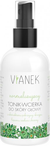 VIANEK - Normalizing rub-in-toner for the scalp with nettle, horsetail, burdock, sage and birch extracts- 150 ml