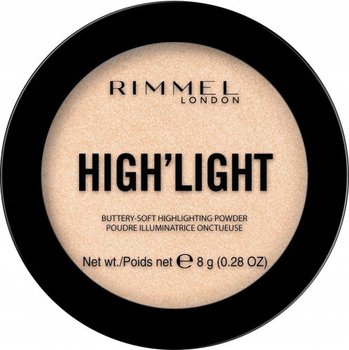 RIMMEL - HIGH'LIGHT Buttery Soft Highlighting Powder - Rozświetlacz do twarzy - 8 g - 001 STARDUST