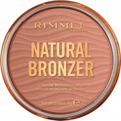 RIMMEL - NATURAL BRONZER - Ultra-Fine Bronzing Powder - Puder brązujący - 14 g - 001 SUNLIGHT