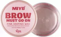 MIYO - BROW MUST GO ON - Pink Shaping Wax - Eyebrow styling soap/wax - 30 g