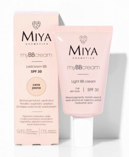 MIYA - My BB Cream - Light BB Cream - SPF30 - 40 ml - CERA JASNA