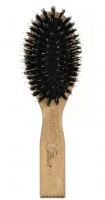 GORGOL - NATUR - Pneumatyczna szczotka do włosów z naturalnego włosia + ROZCZESYWACZ - 15 01 142 - 8R