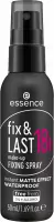 Essence - Fix & Last 18h Make-Up Fixing Spray Waterproof - Matujący spray utrwalający do makijażu - Wodoodporny - 50 ml