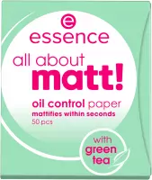 Essence - All About Matt! Oil Control Paper - Green Tea - 50 pcs.