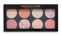 MAKEUP REVOLUTION - Ultra Blush Palette - Paleta róży i rozświetlaczy - GOLDEN DESIRE
