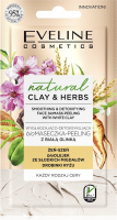 Eveline Cosmetics - Natural Clay & Herbs - Smoothing & Detoxifing Face bioMask-Peeling With White Clay - Wygładzająco-detoksykujaca biomaseczka-peeling z białą glinką - 8 ml
