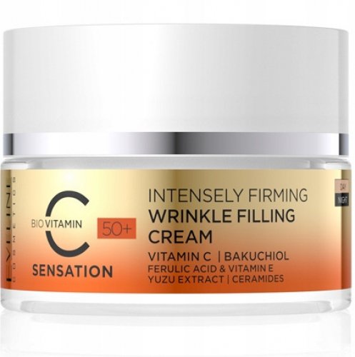 Eveline Cosmetics - C SENSATION - INTENSELY FIRMING WRINKLE FILLING CREAM - Silnie ujędrniający krem wypełniający zmarszczki 50+ Dzień/Noc - 50 ml