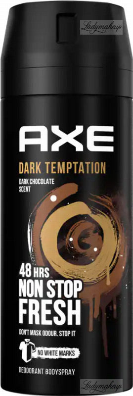 Keer terug Inspecteur stoeprand AXE - DEODORANT BODY SPRAY - Spray deodorant for men - DARK TEMPTATION DARK  CHOCOLATE SCENT - 150 ml