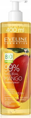 Eveline Cosmetics - 99% NATURAL MANGO - Body and Face Gel - Brightening and nourishing face and body gel - 400 ml