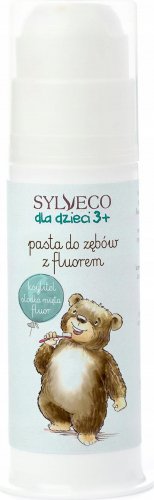 SYLVECO - Dla dzieci 3+ Pasta do zębów z fluorem - Ksylitol, słodka mięta, fluor - 75 ml 
