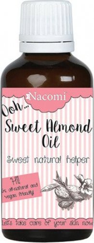 Nacomi - Sweet Almond Oil - Naturalny olej ze słodkich migdałów - Rafinowany - 50 ml
