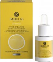 BASICLAB - ESTETICUS - Antyoksydacyjne serum regenerujące z 6% Witaminą C, 0,5% Koenzymem Q10, Resweratrolem i Olejem z Ogórecznika - Odżywienie i Wygładzenie - Dzień/Noc - 15 ml