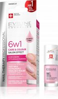 Eveline Cosmetics - NAIL THERAPY PROFESSIONAL - Colour Nail Conditioner - Odżywka do paznokci nadająca kolor 6w1 - 5 ml - Shimmer Pink