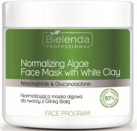 Bielenda Professional - Normalizing Algae Face Mask With White Clay - Normalizująca maska algowa do twarzy z białą glinką - 160 g 