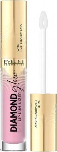 Eveline Cosmetics - Diamond Glow - Lip Luminizer - Błyszczyk do ust z kwasem hialuronowym - 4.5 ml - 02 - STRAWBERRY MOUSE
