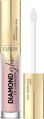 Eveline Cosmetics - Diamond Glow - Lip Luminizer - Błyszczyk do ust z kwasem hialuronowym - 4.5 ml - 03 - CARAMEL ICE CREAM